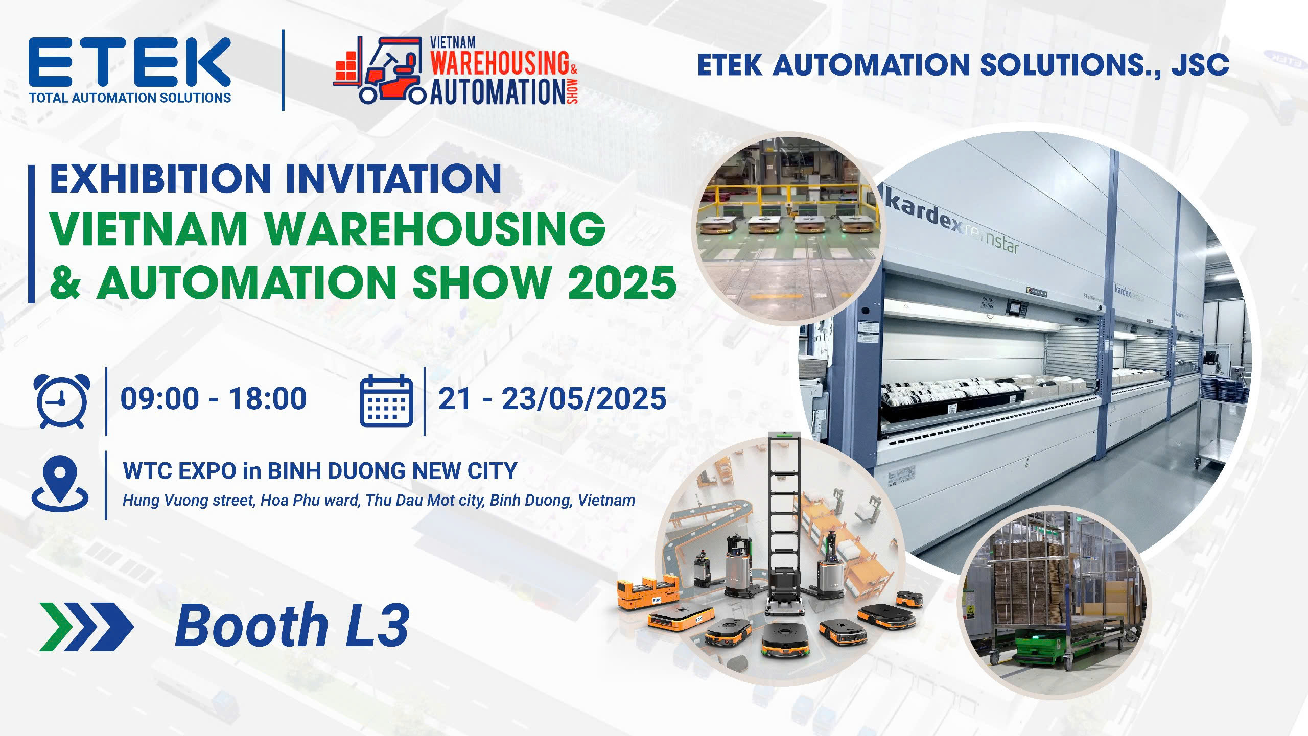 Thông báo tham dự triển lãm Vietnam Warehousing & Automation Show (WAS) 2025