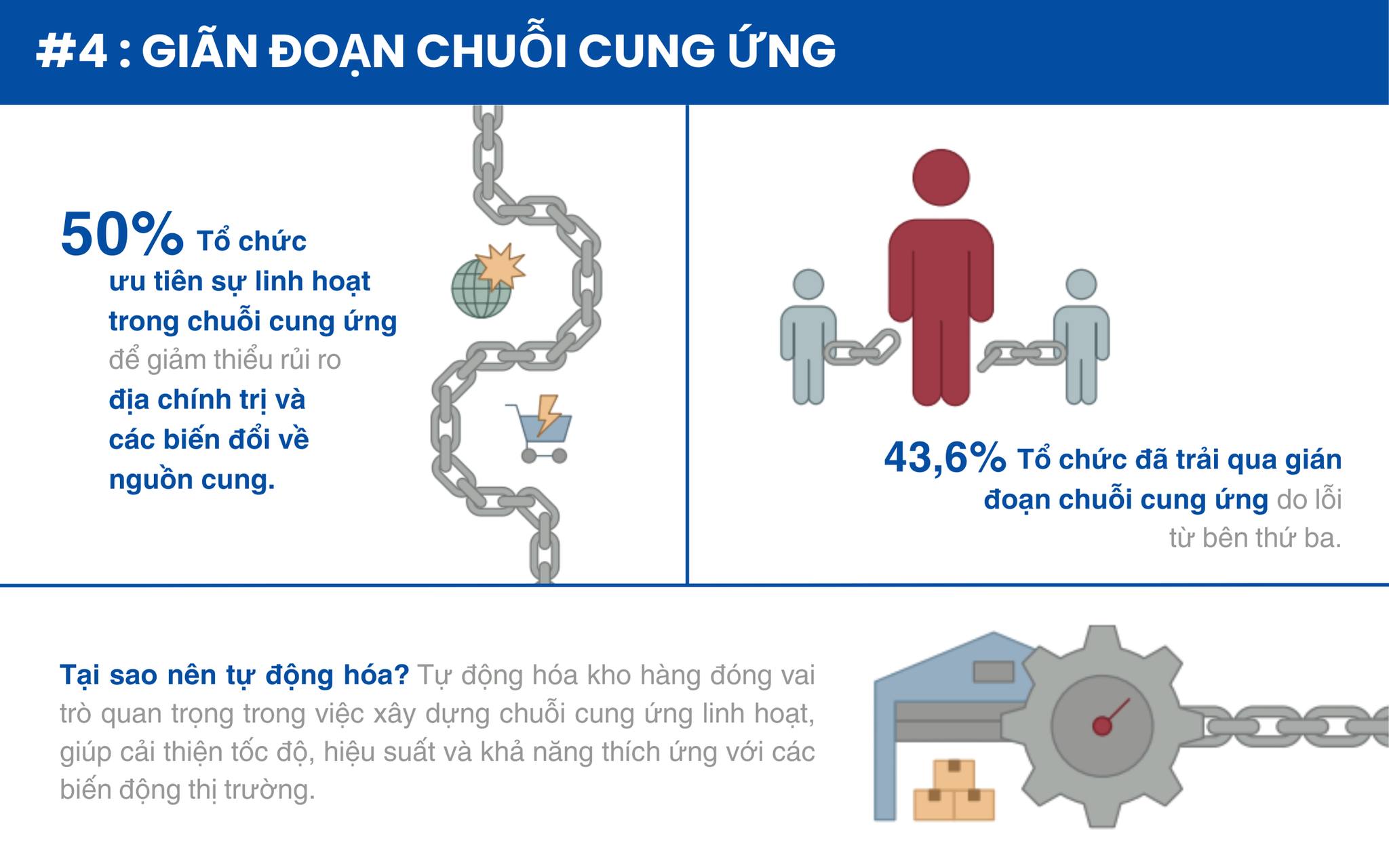 Điều gì đang thúc đẩy tự động hóa kho hàng?