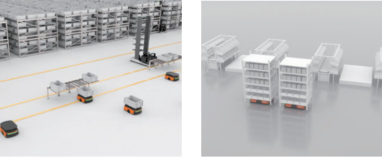 Xe tự hành AGV dạng nâng