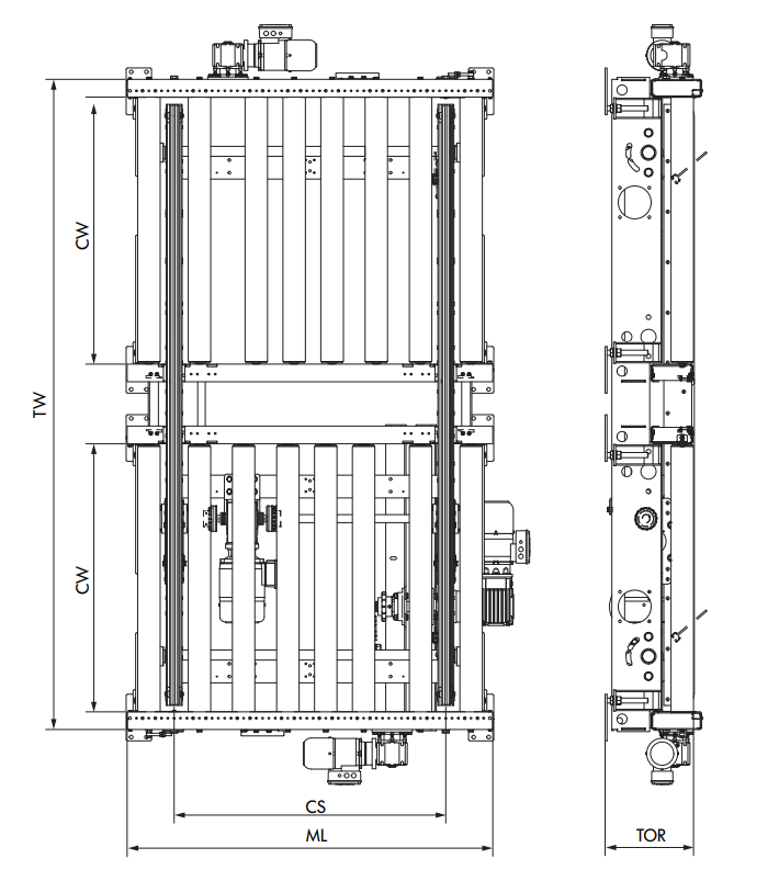 Băng Tải Chuyển Hướng Đôi PM 9730 - 400V