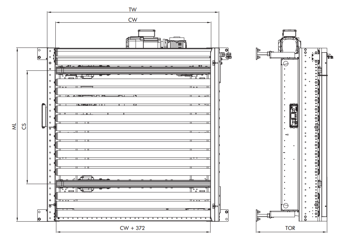 Băng Tải Chuyển Hướng Đơn PM 9730 - 24/48V