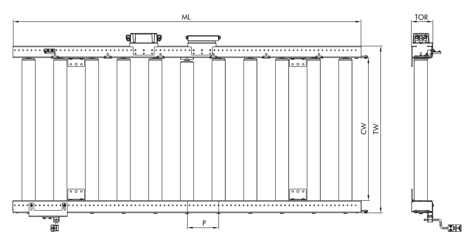 Băng Tải Con Lăn- PM 9711 FLAT