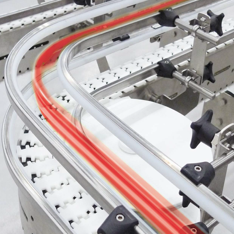 Băng Tải Xích Nhựa- Khung Inox