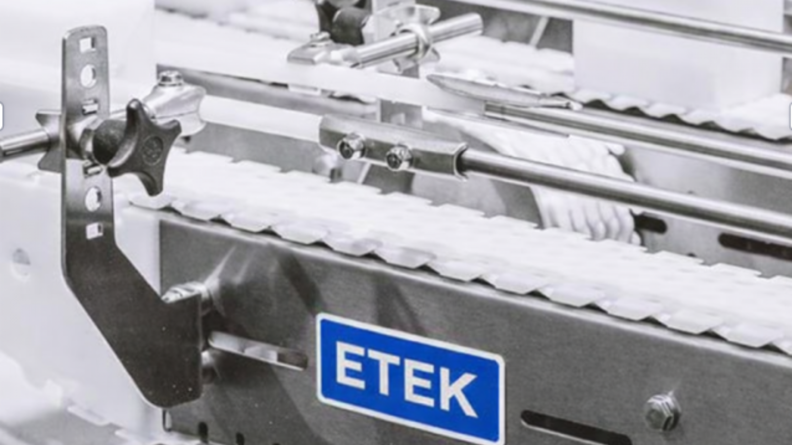 Băng tải xích nhựa khung thép không gỉ